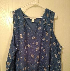 Christopher and Banks Floral Shell